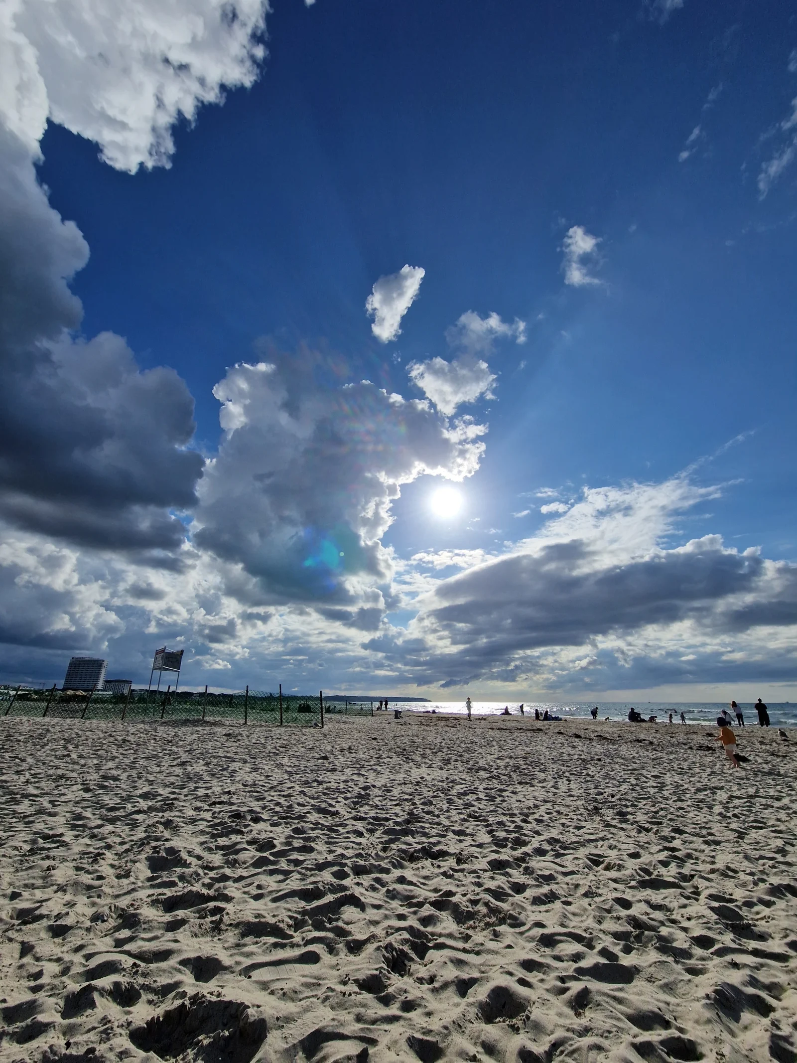 Wellen an der Ostsee am 4.8.2023
