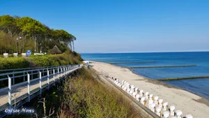 Behindertengerechter Strandabgang im Ostseebad Nienhagen beim Gespensterwald