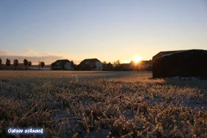 Sonnenaufgang im November 2016 im Precise Resort Rügen - Winterfeeling