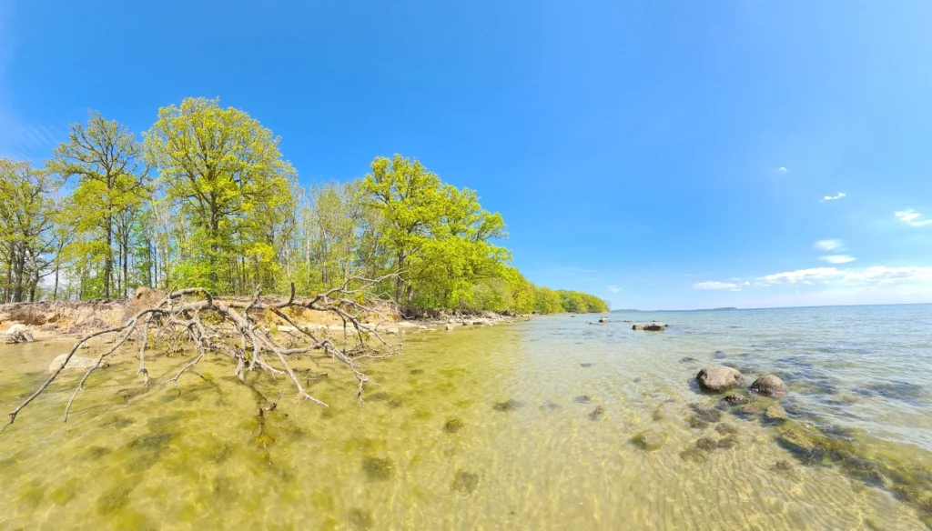 Strand in Wreechen - der flache Bodden, mit seiner malerischen Schönheit